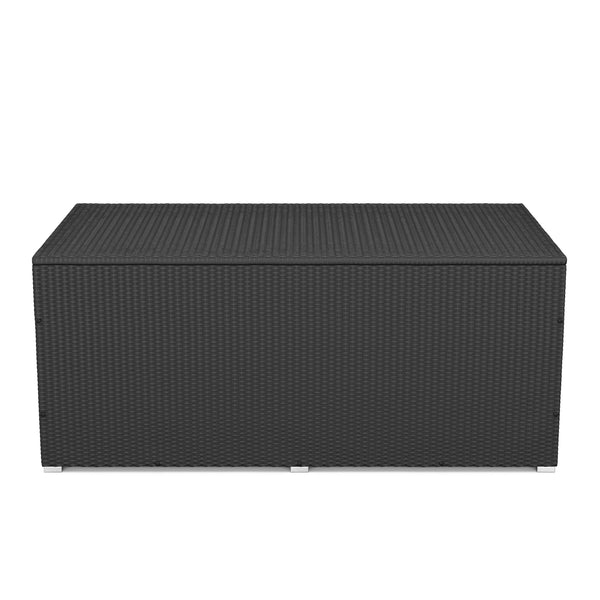 Rattan Kissenbox SINA 190x90x85 cm schwarz