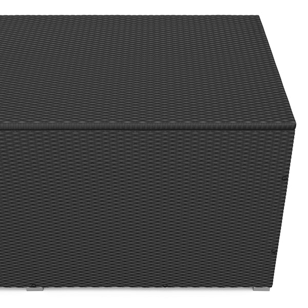 Rattan Kissenbox SINA 190x90x85 cm schwarz