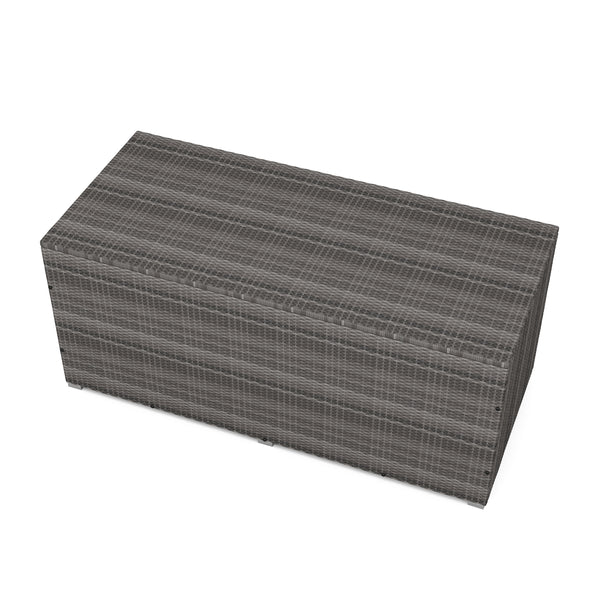 Rattan Kissenbox SINA 190x90x85 cm grau