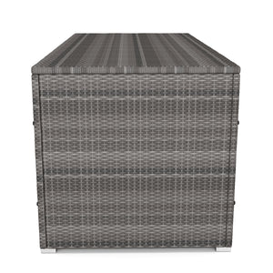 Rattan Kissenbox SINA 190x90x85 cm grau