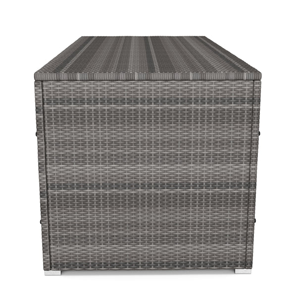 Rattan Kissenbox SINA 190x90x85 cm grau
