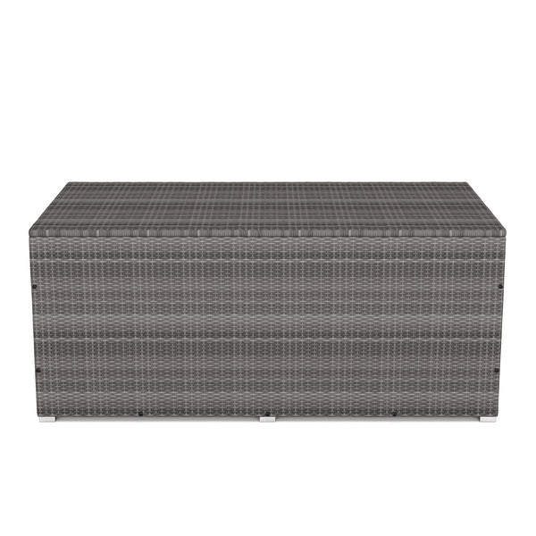 Rattan Kissenbox SINA 190x90x85 cm grau