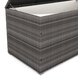 Rattan Kissenbox SINA 190x90x85 cm grau