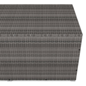 Rattan Kissenbox SINA 190x90x85 cm grau
