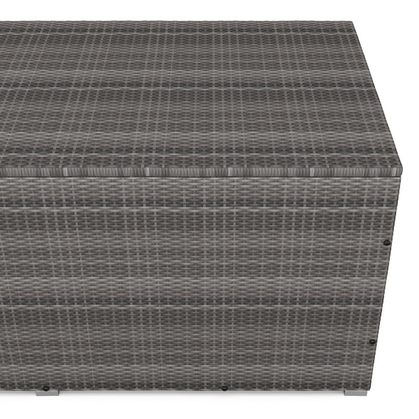 Rattan Kissenbox SINA 190x90x85 cm grau
