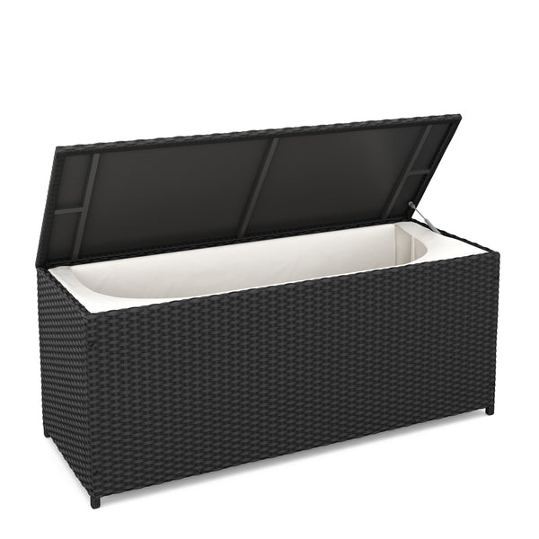 Kissenbox 115 x 48 x 52 cm schwarz