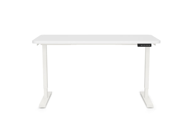 Electric standing desk, white, 120 x 60 cm
