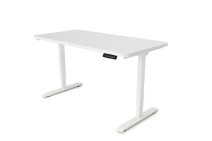 Electric standing desk, white, 120 x 60 cm