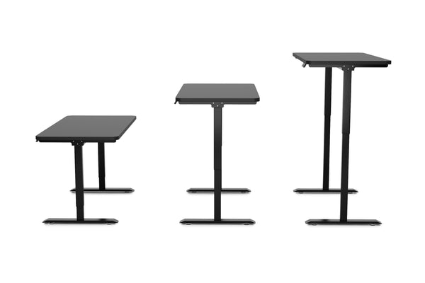 Electric standing desk, black, 120 x 60 cm