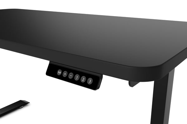 Electric standing desk, black, 120 x 60 cm