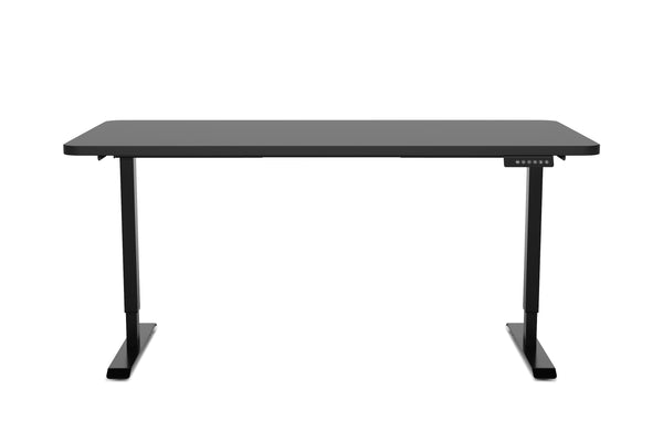 Electric standing desk, black, 140 x 70 cm