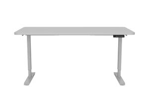 Bureau assis-debout électrique, gris, 140 x 70 cm