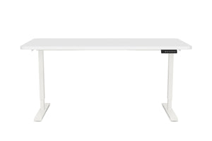 Bureau assis-debout électrique, blanc, 140 x 70 cm