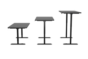 Electric standing desk, black, 140 x 70 cm