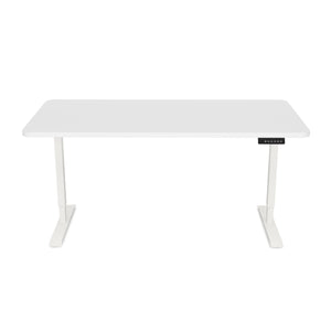 Bureau assis-debout électrique, blanc, 140 x 70 cm