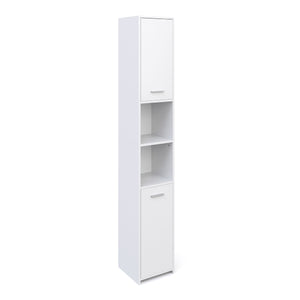 Meuble de salle de bain 30 x 30 x 185 cm blanc