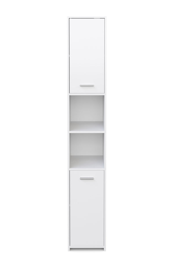 Meuble de salle de bain 30 x 30 x 185 cm blanc
