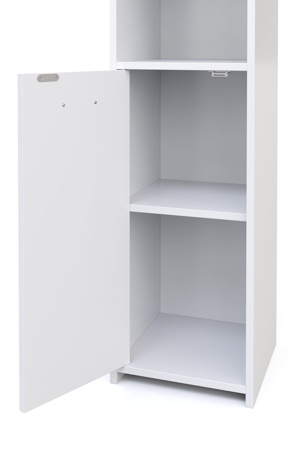 Meuble de salle de bain 30 x 30 x 185 cm blanc