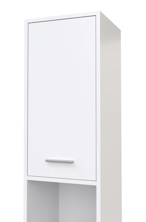 Meuble de salle de bain 30 x 30 x 185 cm blanc