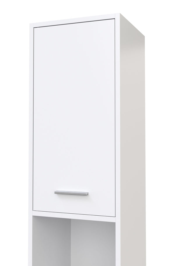 Meuble de salle de bain 30 x 30 x 185 cm blanc
