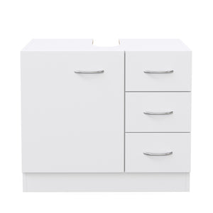 Waschbeckenunterschrank 63 x 30 x 54 cm weiss