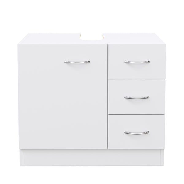 Waschbeckenunterschrank 63 x 30 x 54 cm weiss