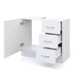 Waschbeckenunterschrank 63 x 30 x 54 cm weiss