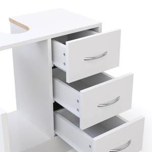 Waschbeckenunterschrank 63 x 30 x 54 cm weiss
