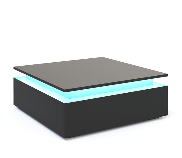 Beistelltisch LED MIRENA schwarz