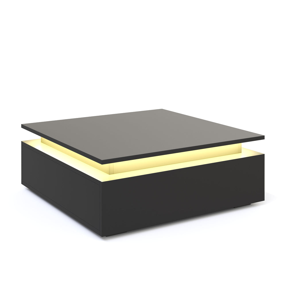Beistelltisch LED MIRENA schwarz