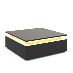 Beistelltisch LED MIRENA schwarz