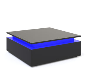 Beistelltisch LED MIRENA schwarz