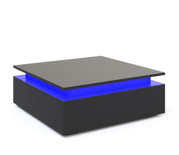 Beistelltisch LED MIRENA schwarz