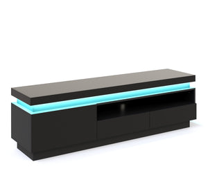 TV Möbel LED CELIO schwarz
