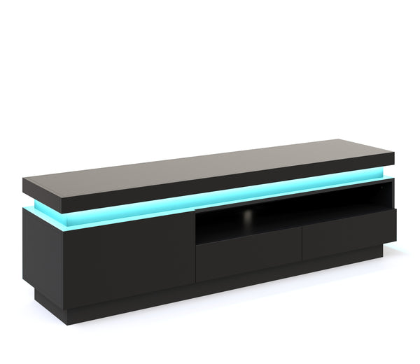 TV Möbel LED CELIO schwarz