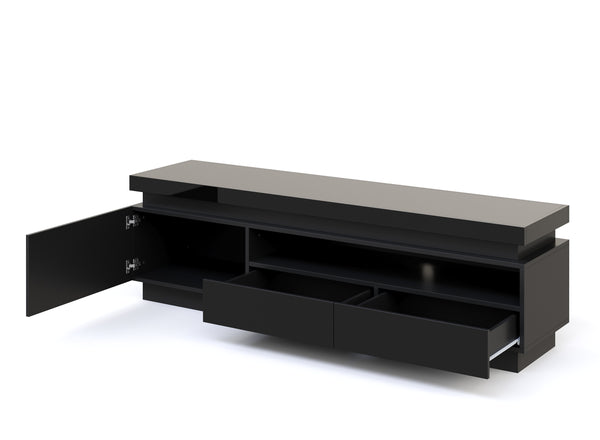 TV Möbel LED CELIO schwarz