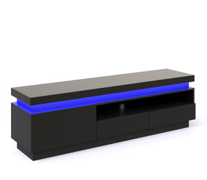 TV Möbel LED CELIO schwarz