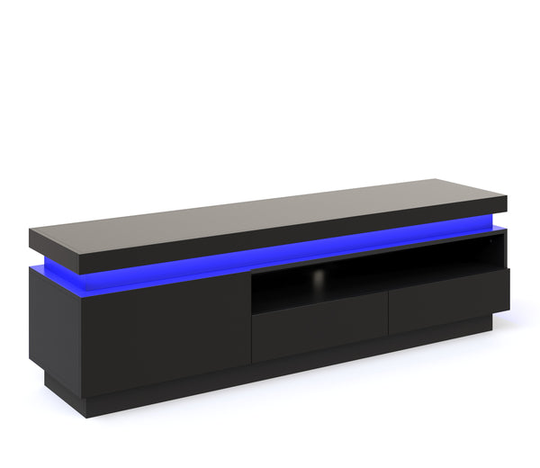 TV Möbel LED CELIO schwarz