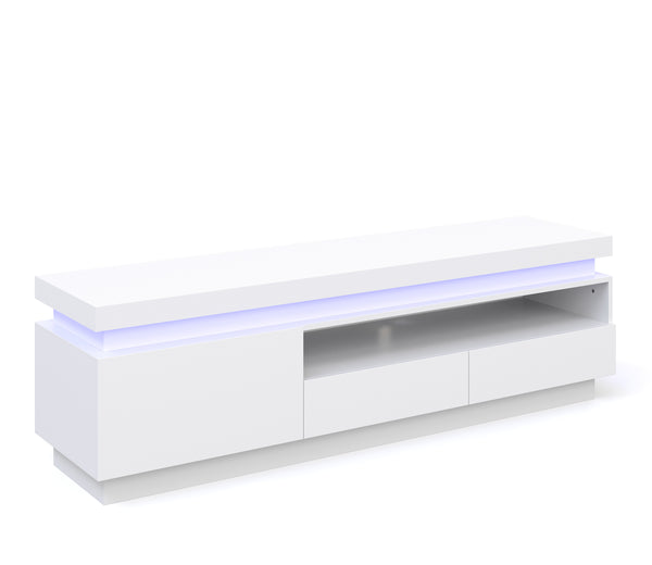 TV Möbel LED CELIO weiss