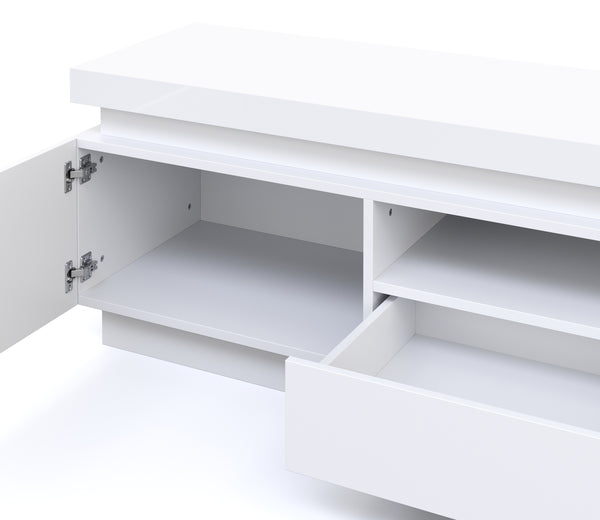 TV Möbel LED CELIO weiss