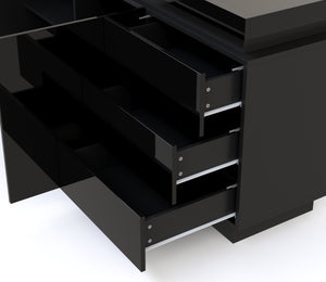 Sideboard LED ELVIO schwarz