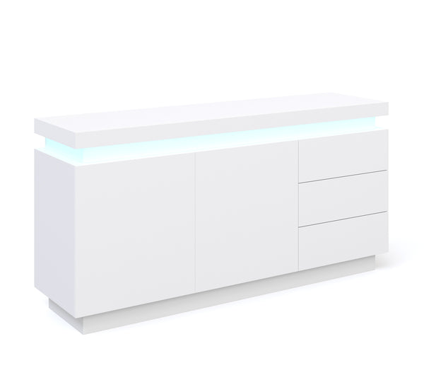 Sideboard LED ELVIO weiss