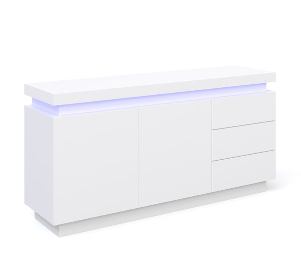 Sideboard LED ELVIO weiss