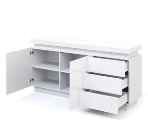 Sideboard LED ELVIO weiss