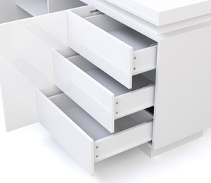 Sideboard LED ELVIO weiss