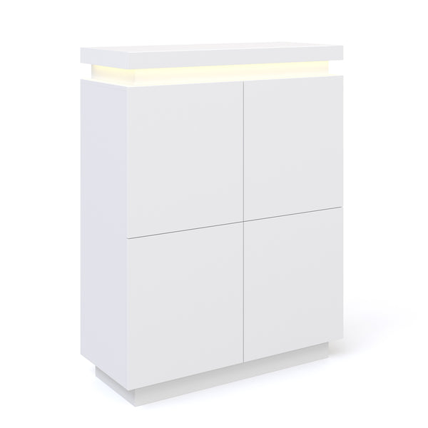 Kommode LED ENRICO weiss