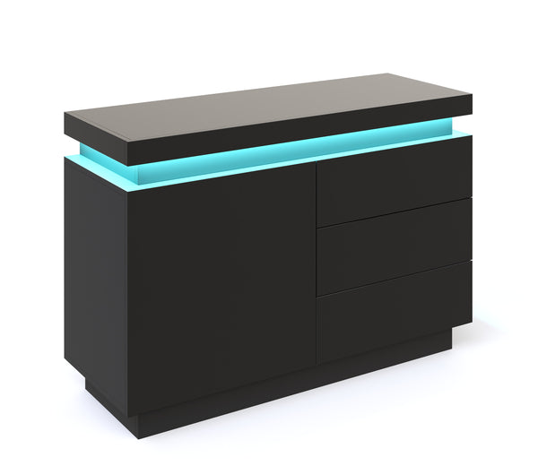 Kommode LED GIANNI schwarz
