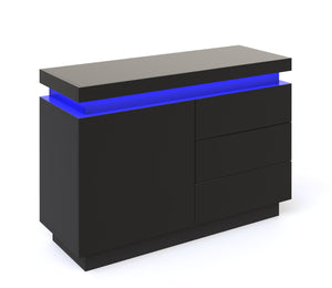 Kommode LED GIANNI schwarz
