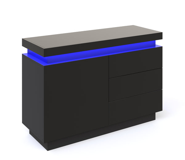Kommode LED GIANNI schwarz