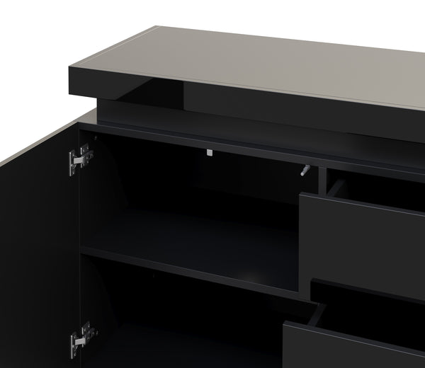 Kommode LED GIANNI schwarz